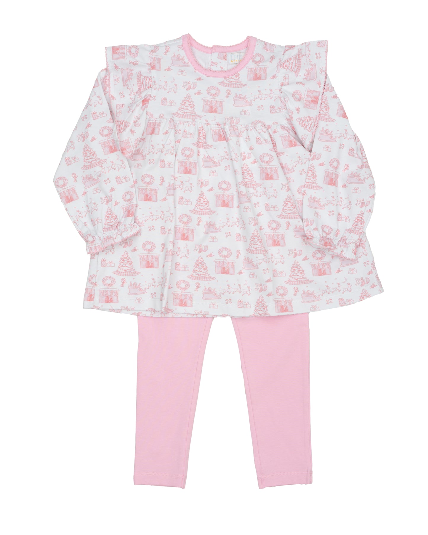 Mary Reese Pink Fireside Noel Legging Set