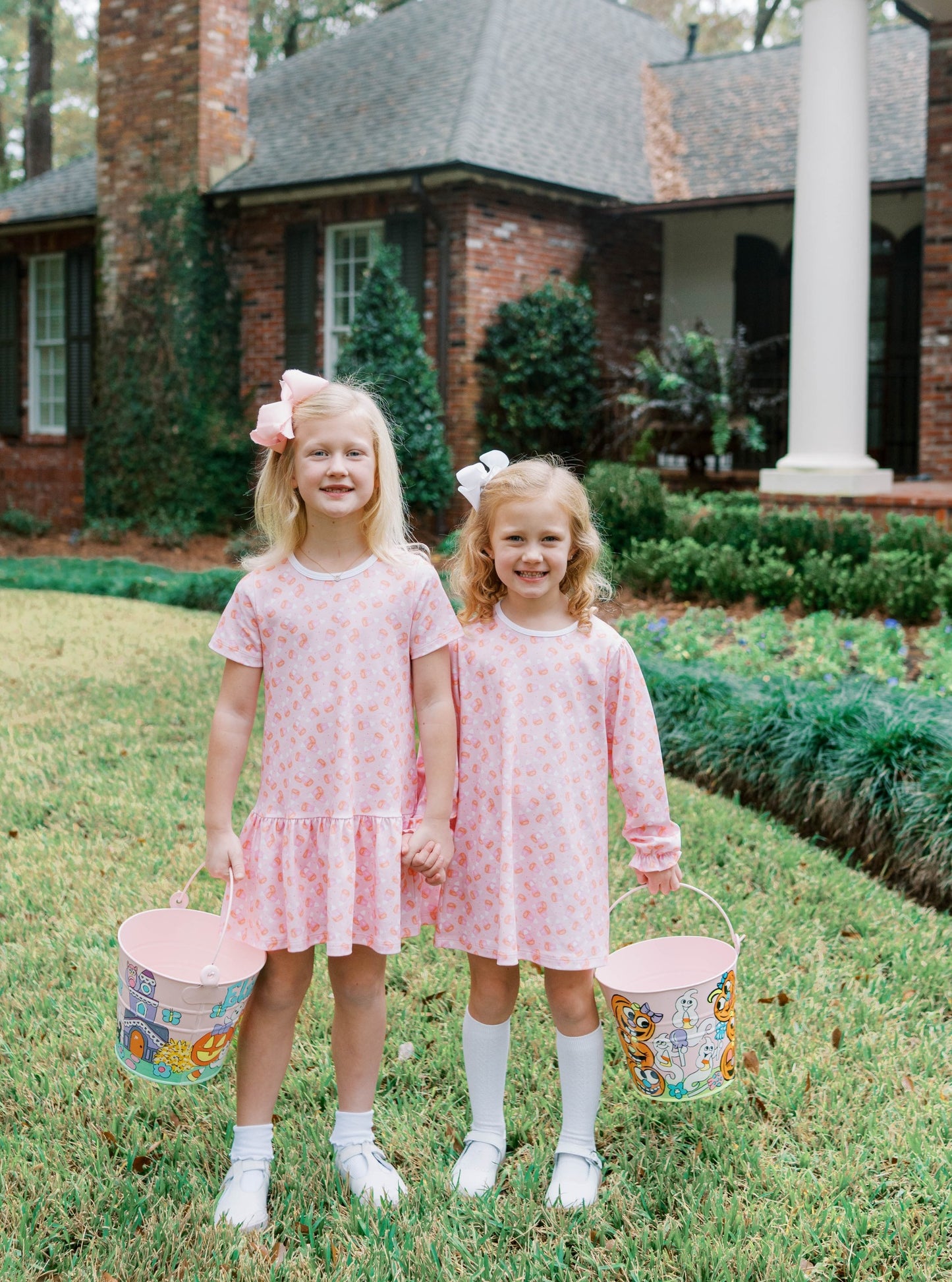 Faith Dress Long Sleeve - Candy Corn Kisses