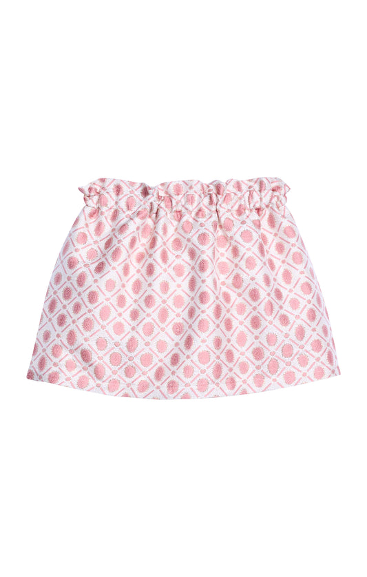 Portofino Skirt - Peach Jacquard