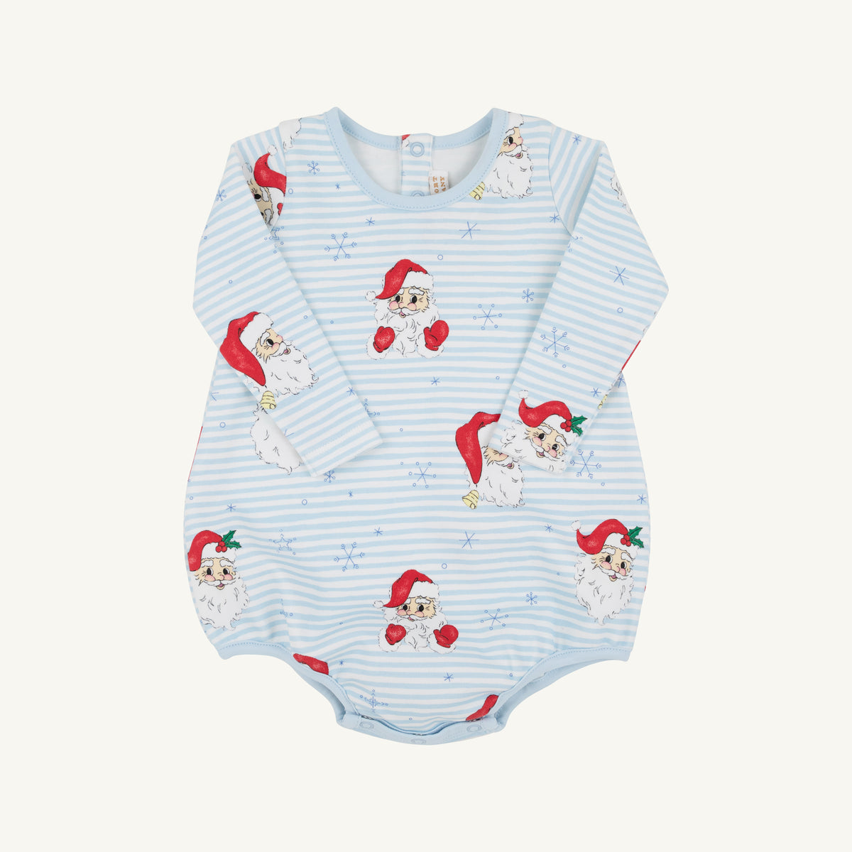 Long Sleeve Patton Play Bubble Dear Santa Buckhead Blue Stripe
