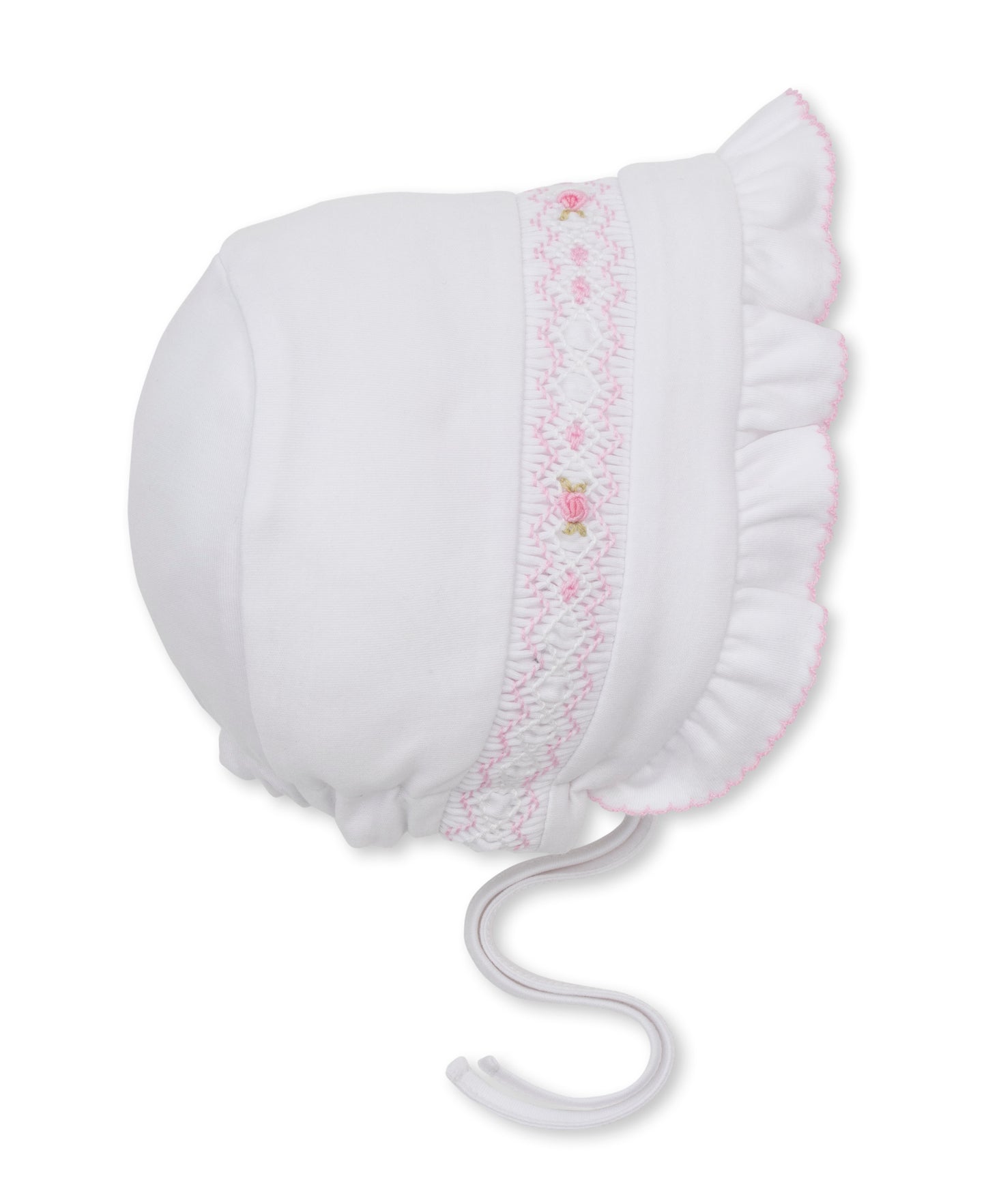 White Bonnet w/ Hand Smocking