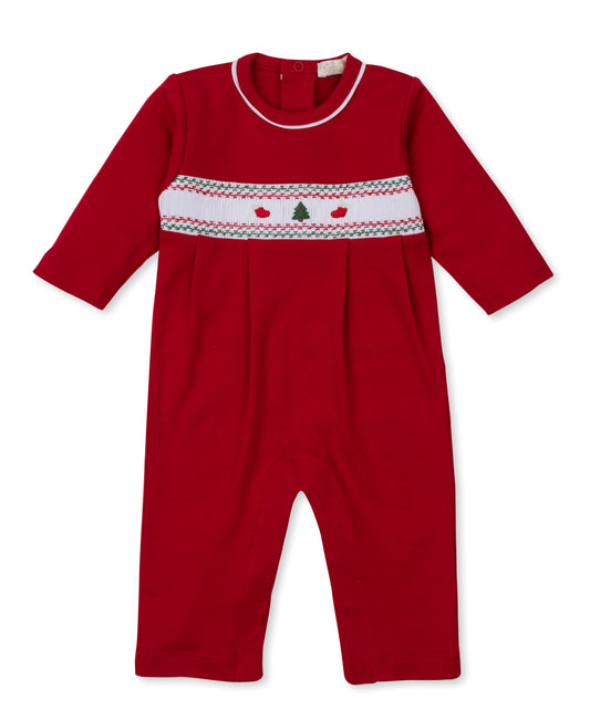 CLB Holiday Medley Playsuit with Hand Smocking