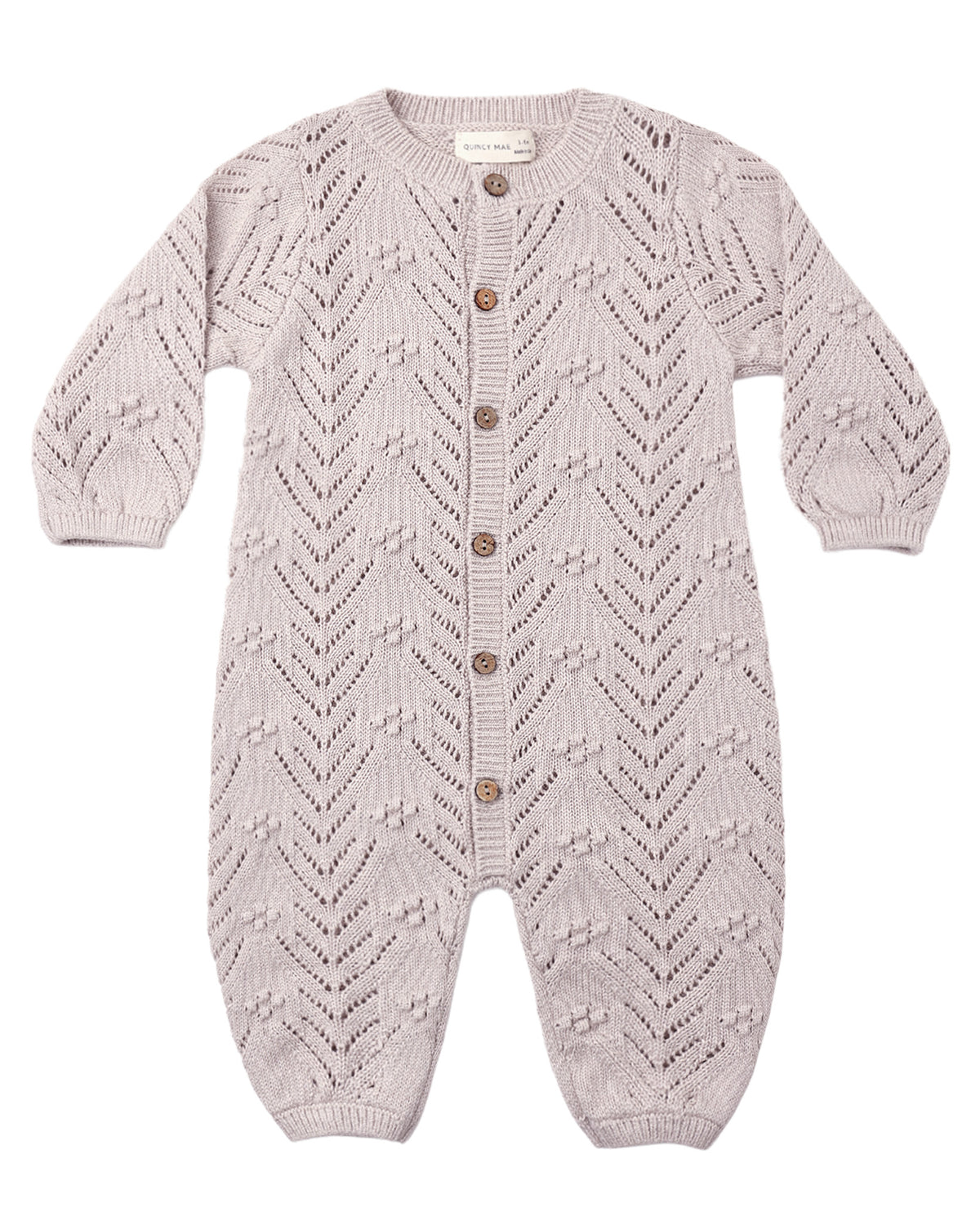 Long Sleeve Bubble Romper Lilac Mist