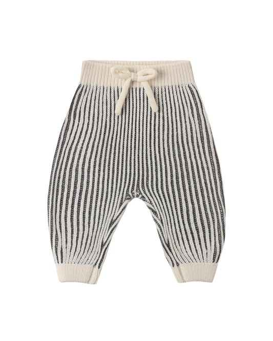 Chunky Knit Pant Midnight Stripe