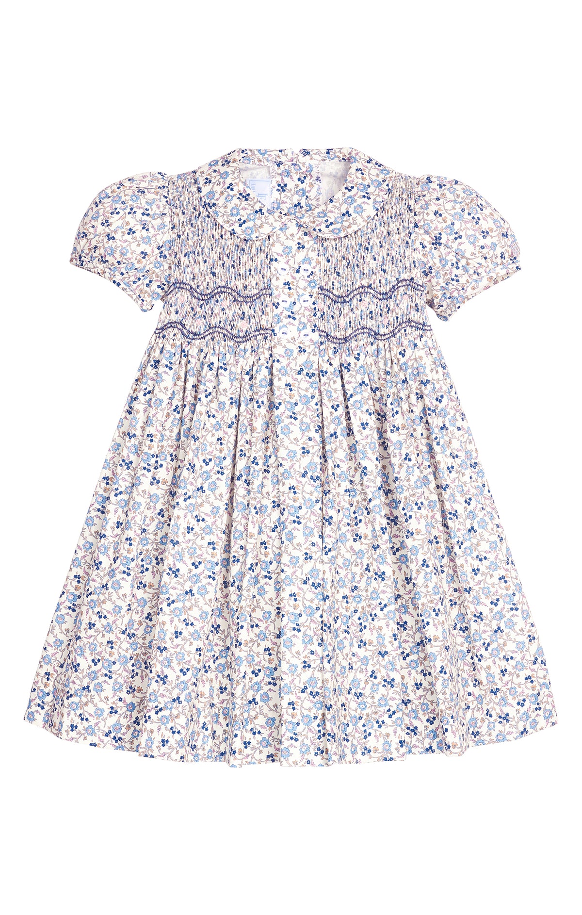 Smocked Bridget Dress- Wisteria Floral