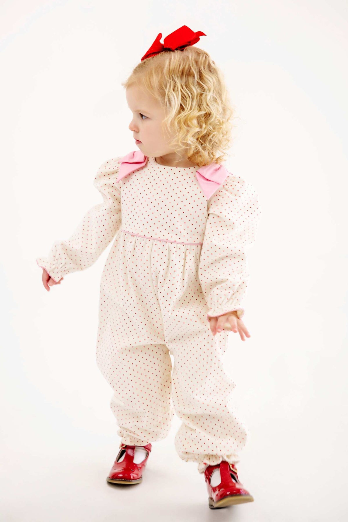 Long Sleeve Ryleigh Romper- Corduroy