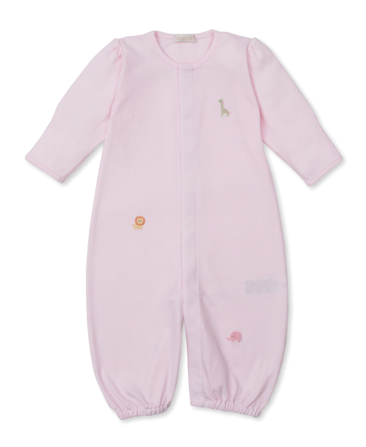 Wild Safari Hand Embroidered Converter Gown Pink