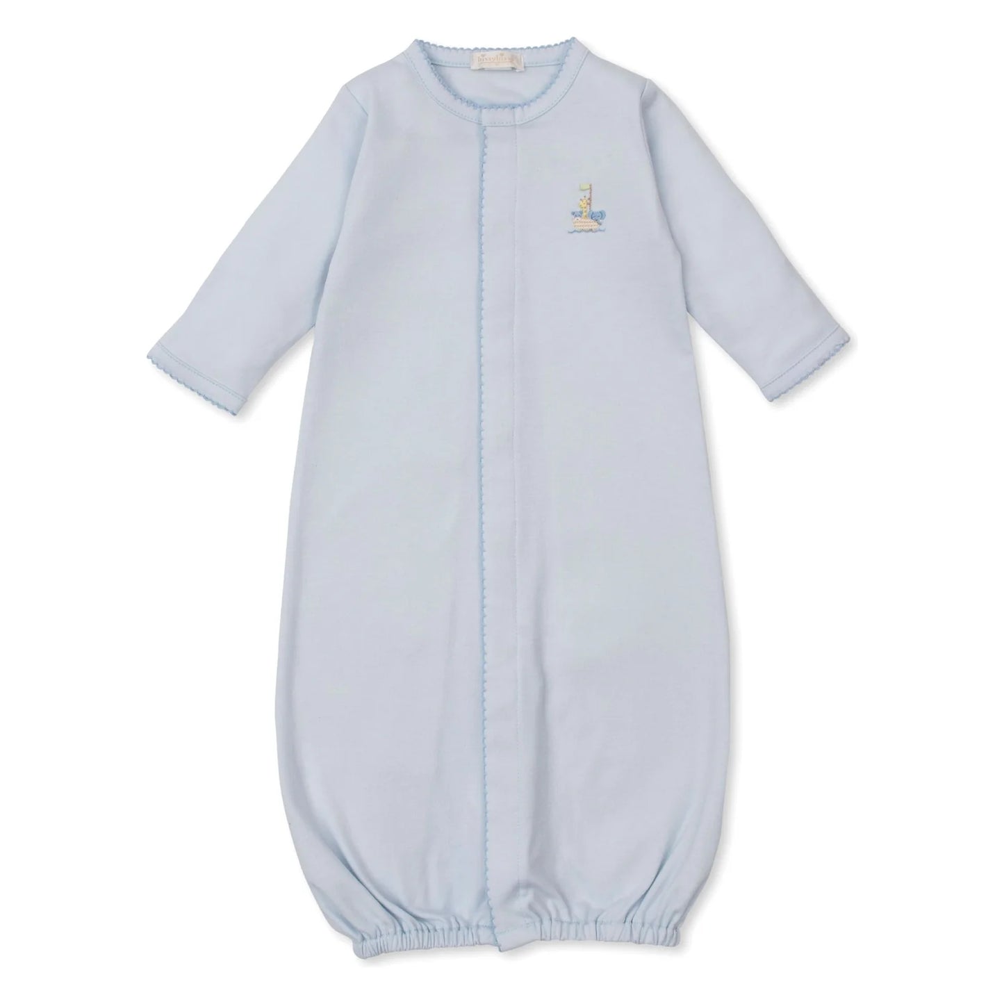 Premier Noah's Converter Gown w/ Hand Embroidery Light Blue