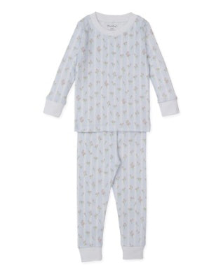 Ribbon Stripe Bouquets Pajama Set Snug