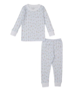 Ribbon Stripe Bouquets Pajama Set Snug