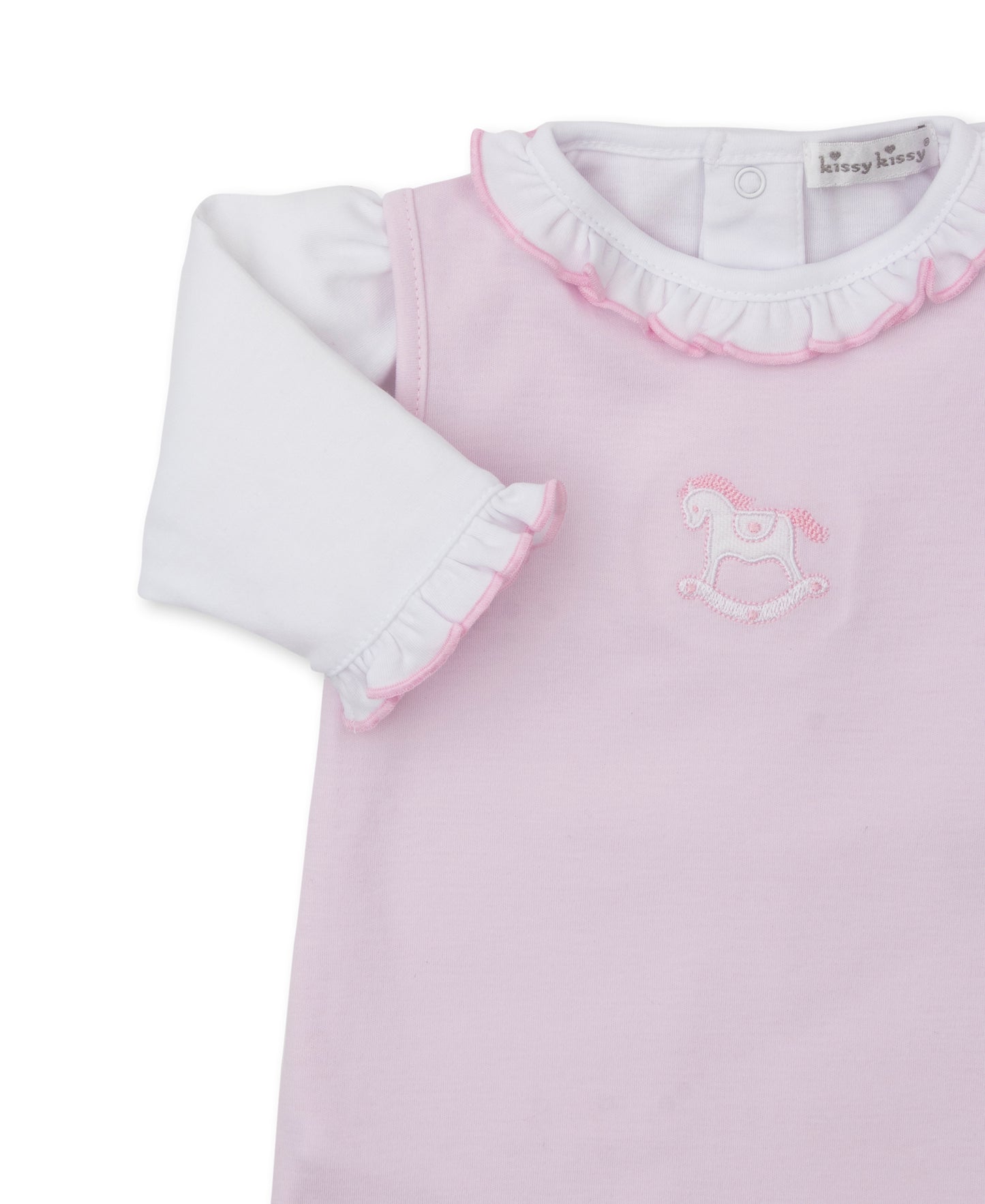 Riding Rockers Pink Overall Set