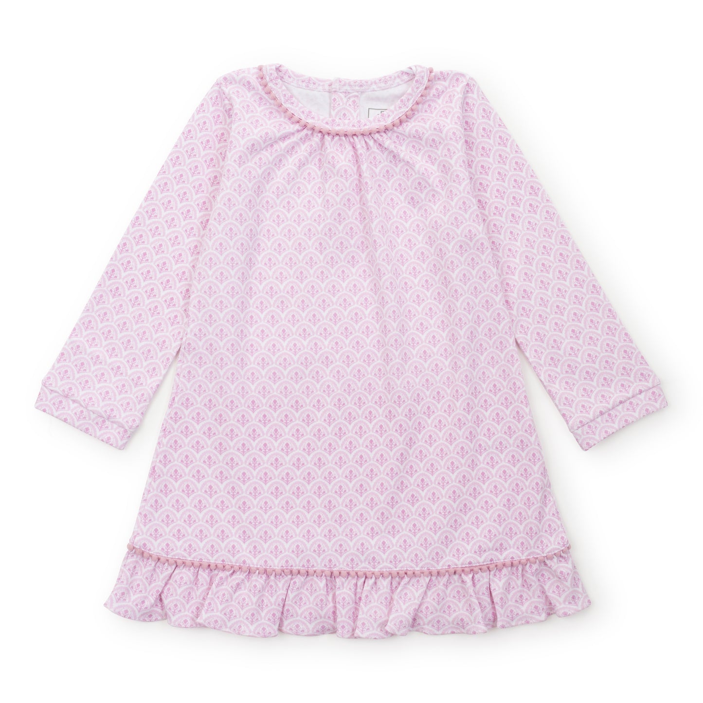 Carlin Dress- Scalloped In Pink