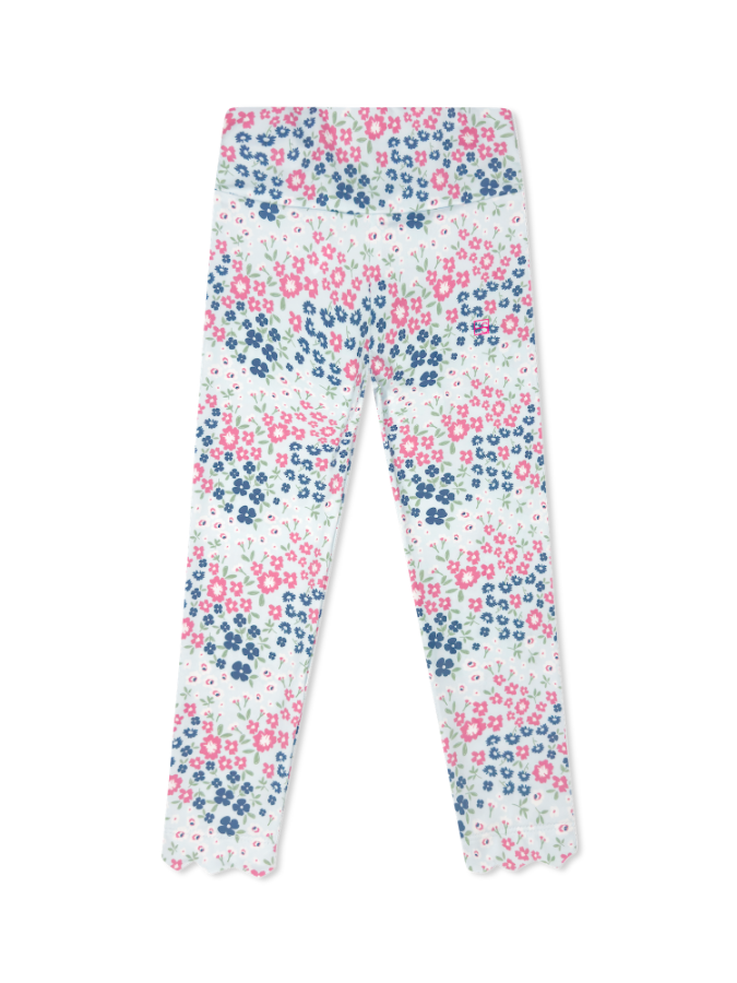 Sadie Scallop Legging - Baton Rouge Blooms