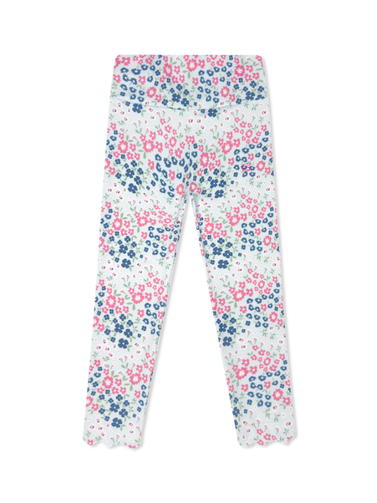 Sadie Scallop Legging - Baton Rouge Blooms