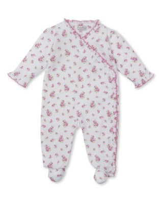 Roses and Blooms Footie PRT - Pink