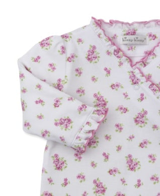 Roses and Blooms Footie PRT - Pink