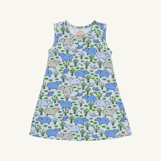 Polly Play Dress Sleeveless Bal Harbour Hippo (Beale St.Blue)