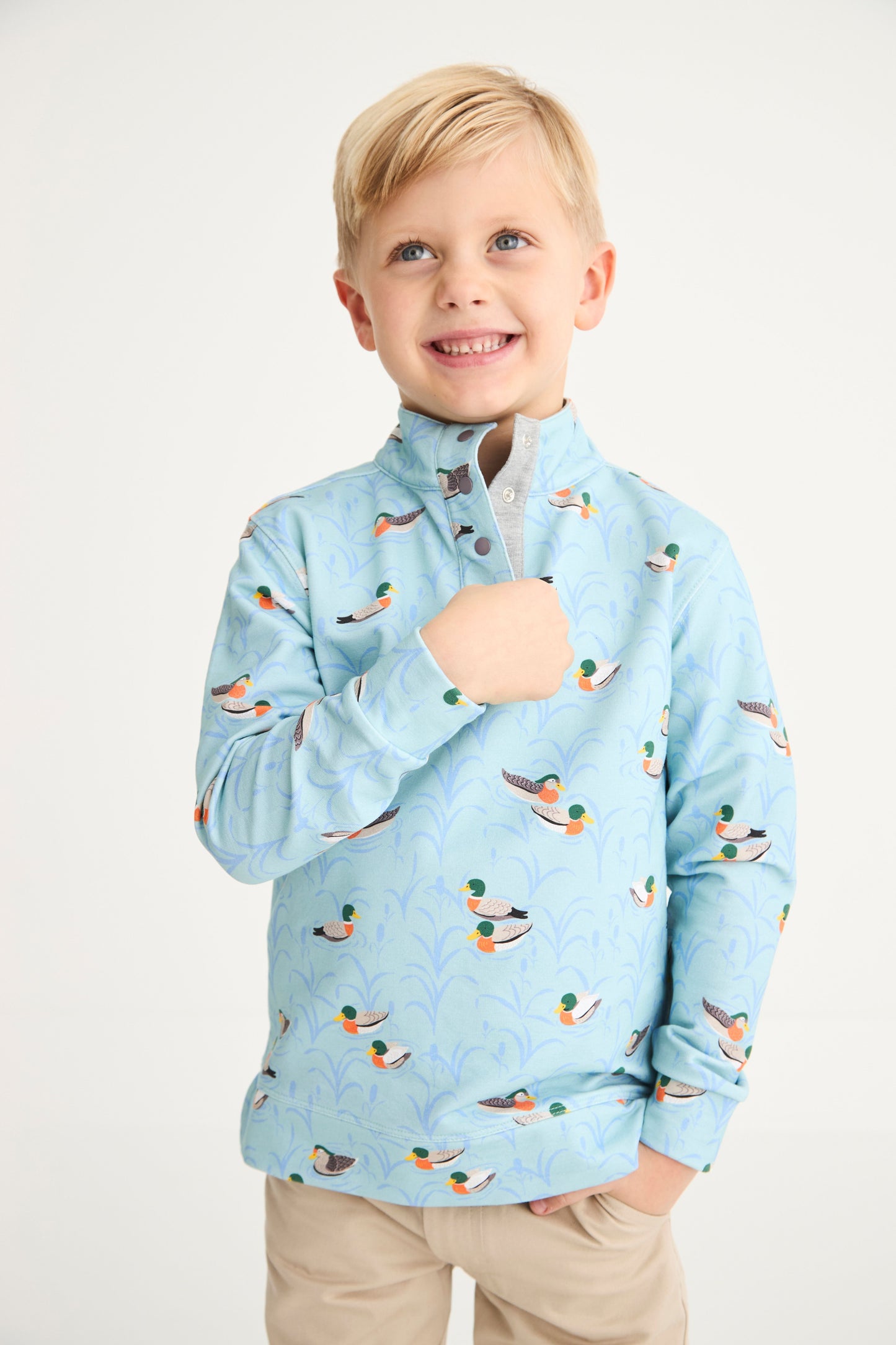 Fine Weather for Ducks Pendleton Popped Collar