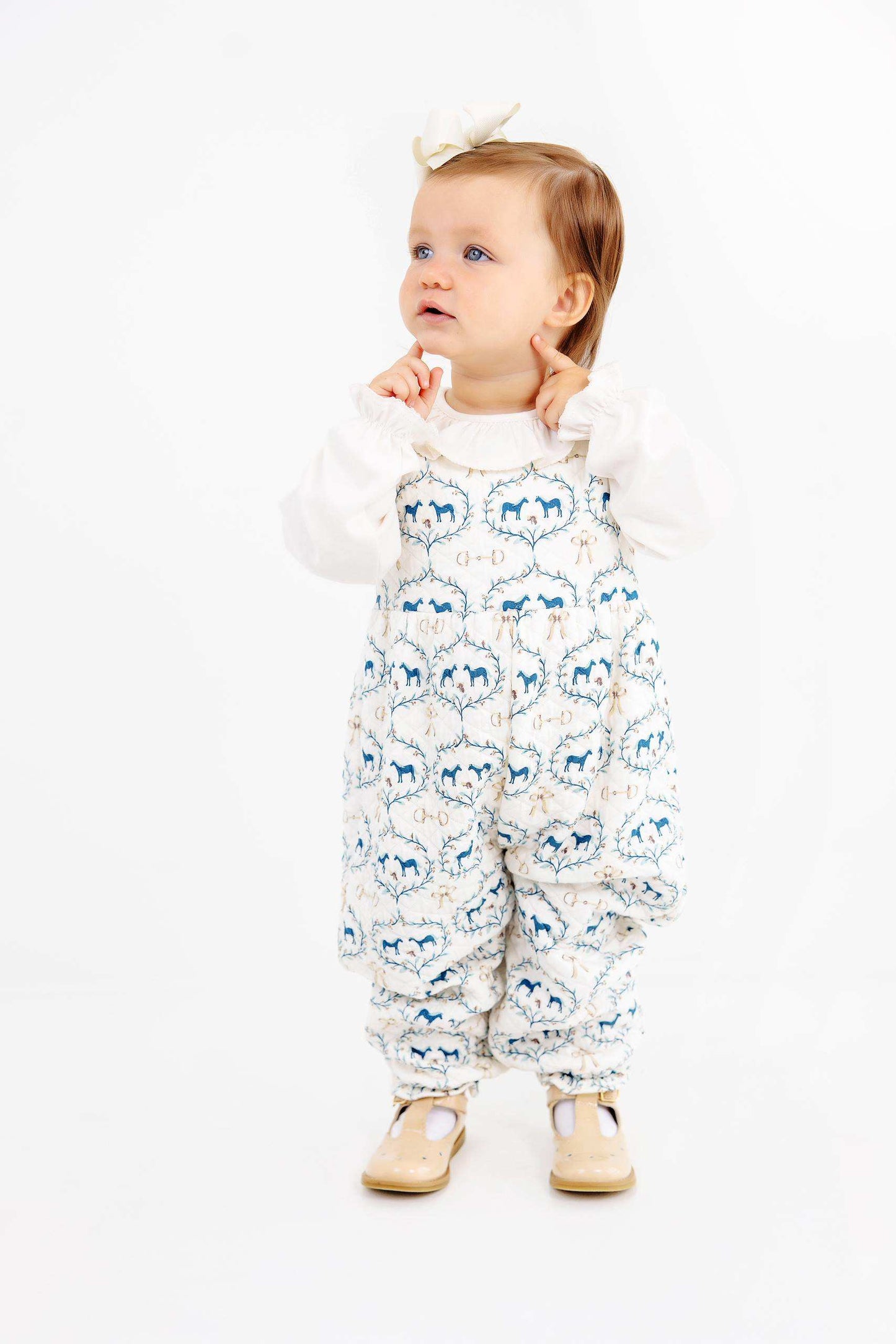 Sleeveless Rebecca Romper - Quilted Horse Bits and Bows