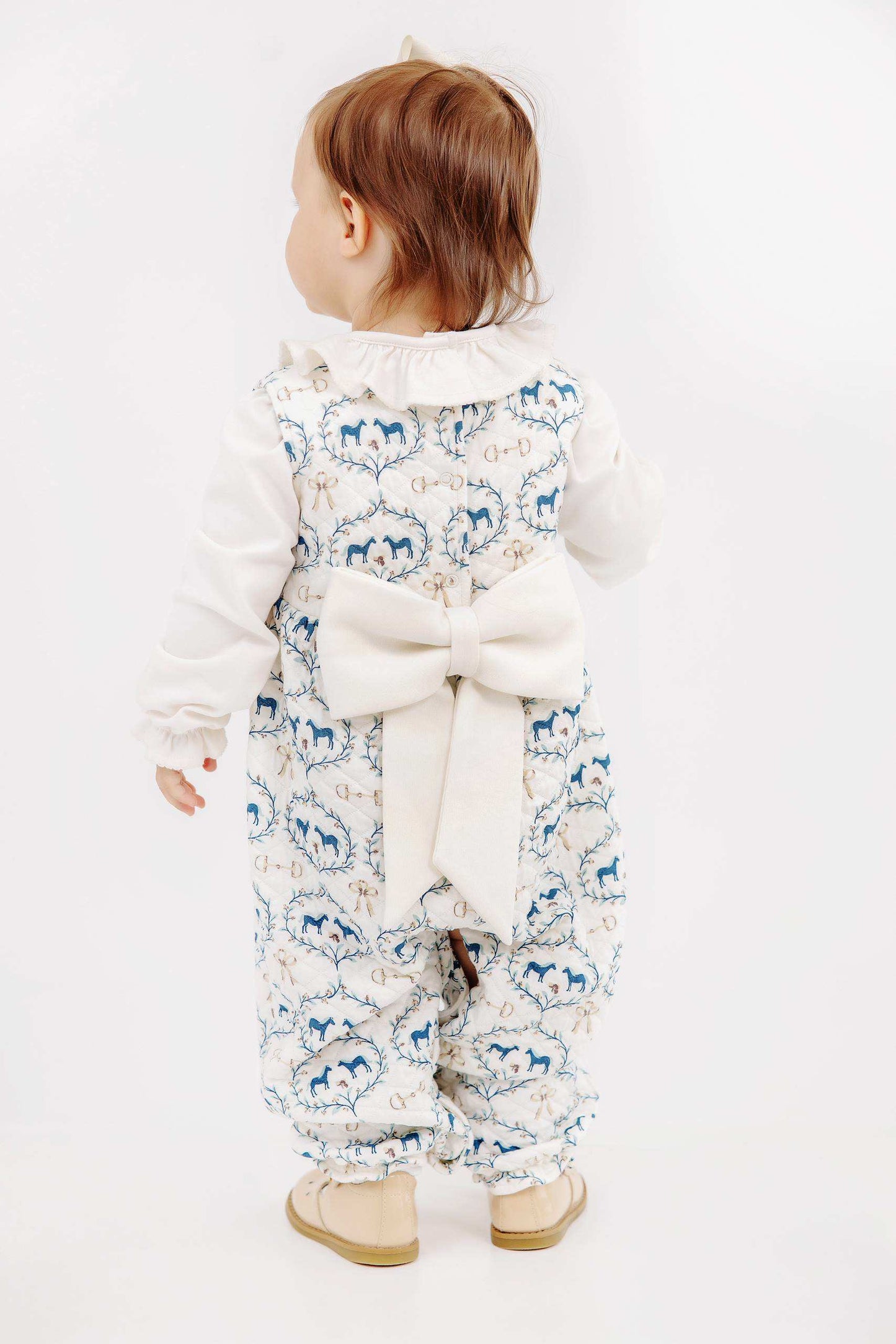 Sleeveless Rebecca Romper - Quilted Horse Bits and Bows