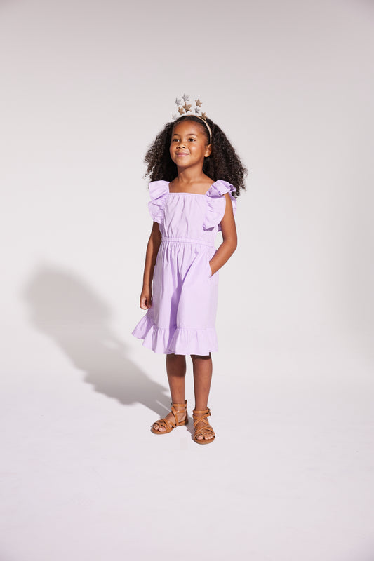 Brighton Lilac Polka Dot Dress
