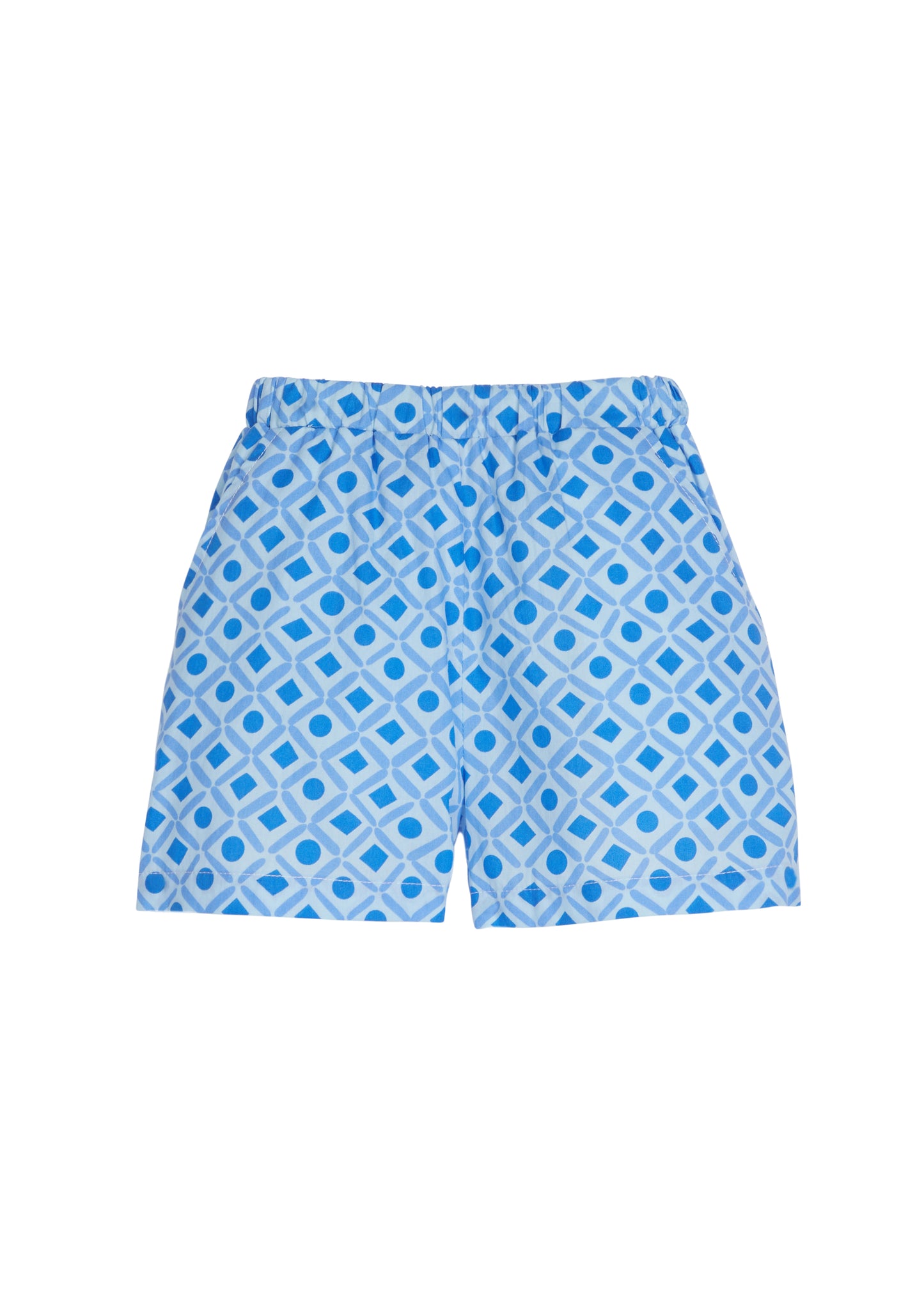 Basic Shorts Blue Geo