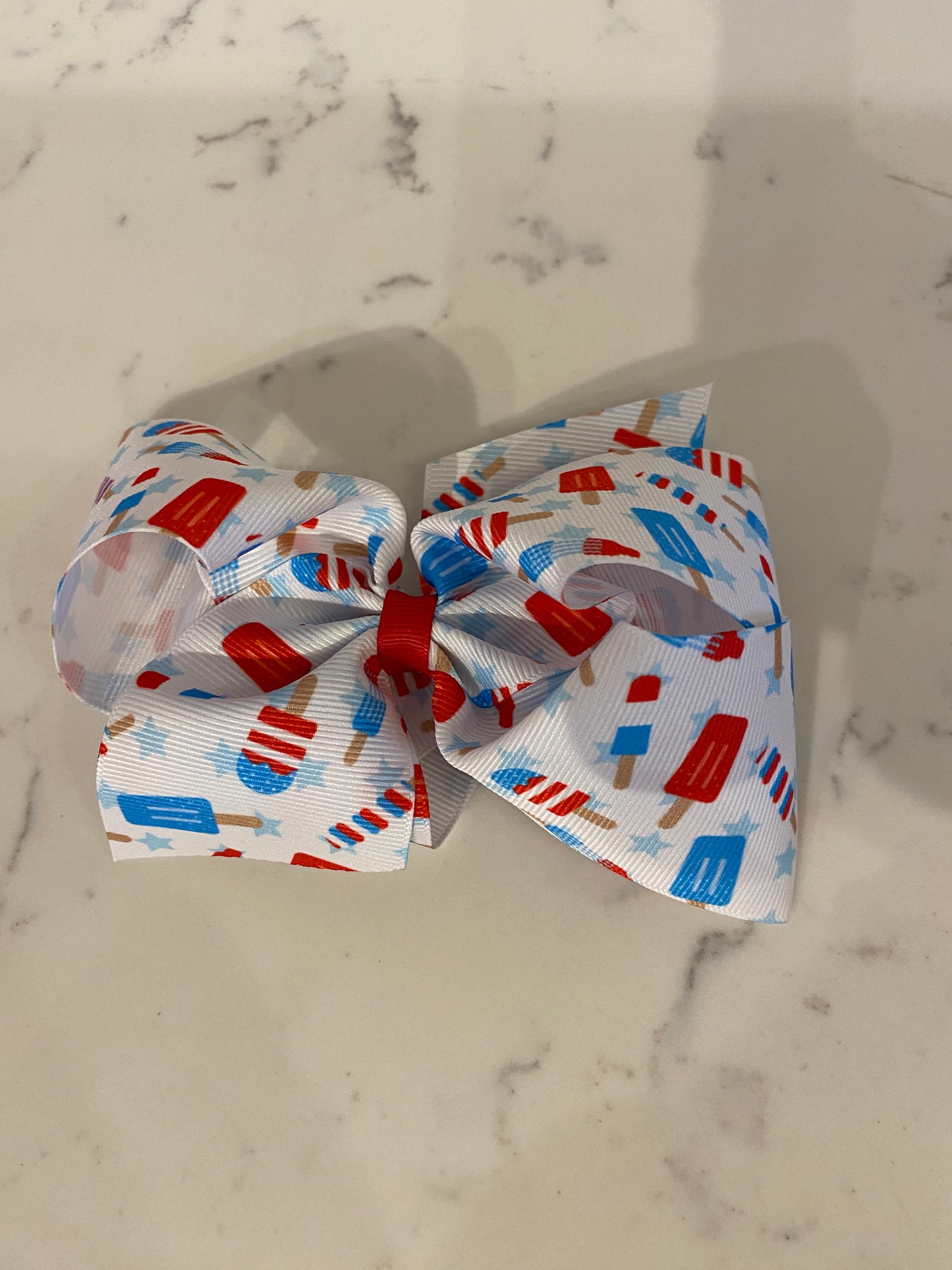 King Patriotic Printed Bow