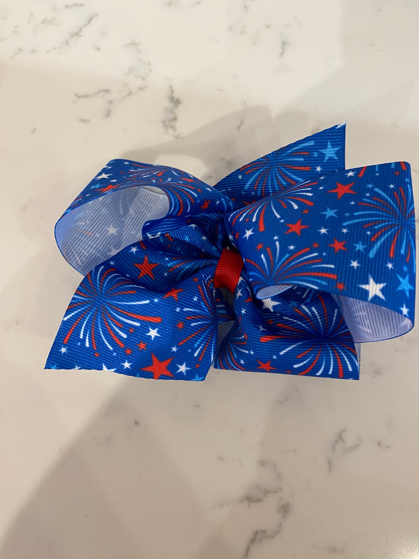 King Patriotic Printed Bow