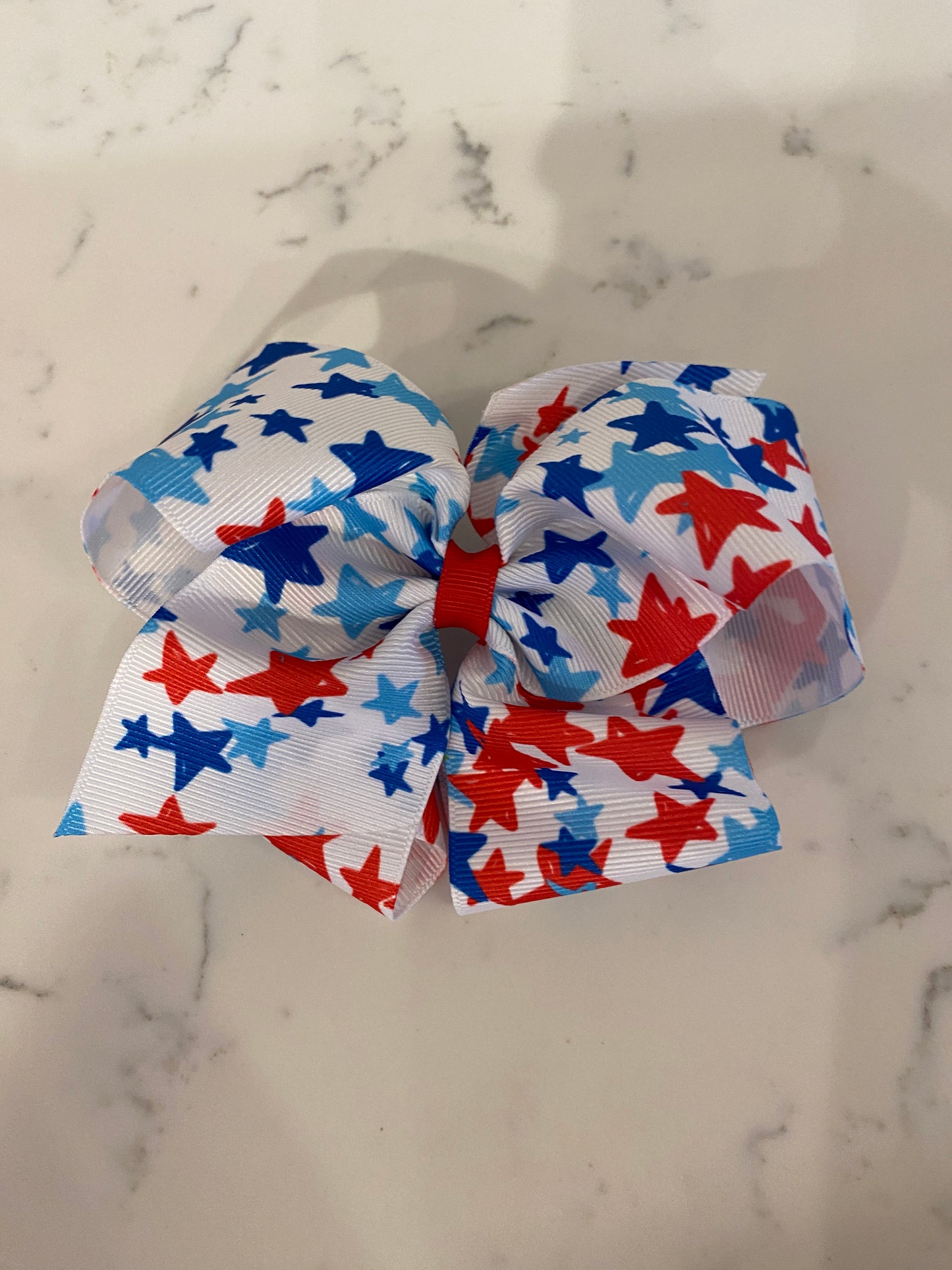 King Patriotic Printed Bow