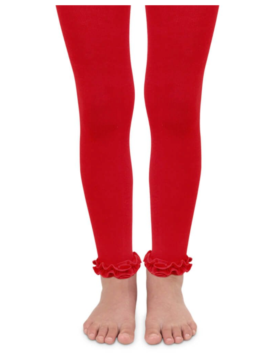 Tights Red Footless