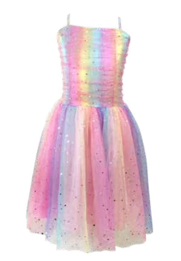 Pastel Rainbow Party Dress