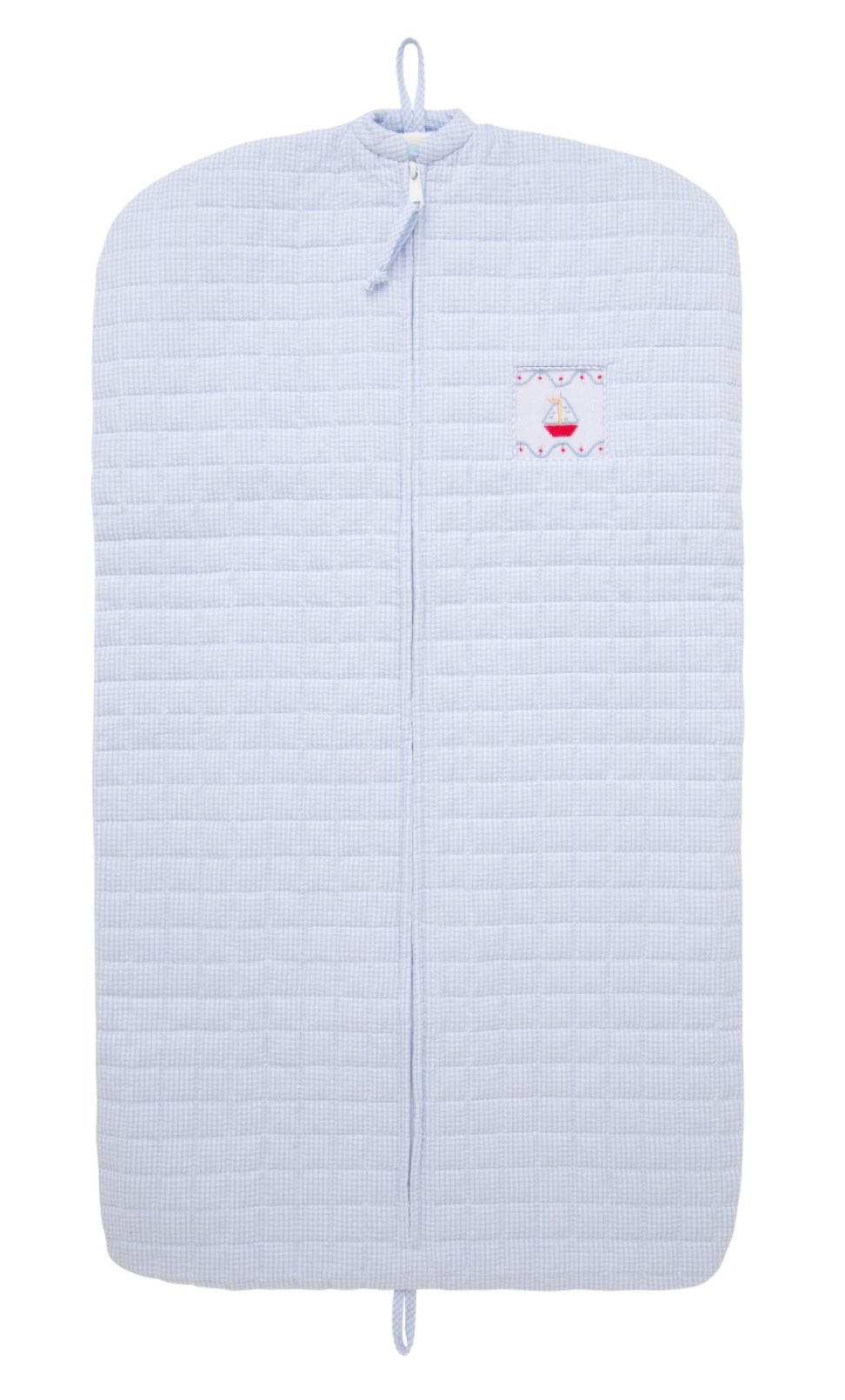 Quilted Luggage Garment Bag -Sailboat