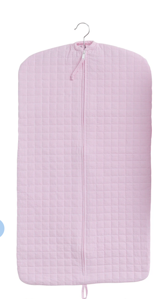 Quilted Luggage Garment Bag Pink