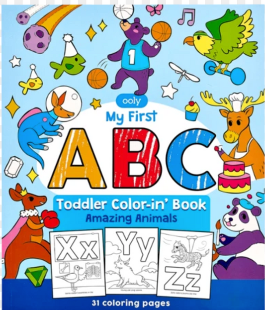 Color-In First ABC Book