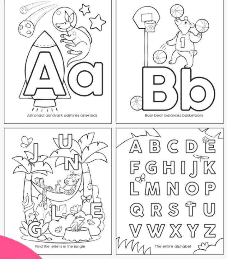 Color-In First ABC Book