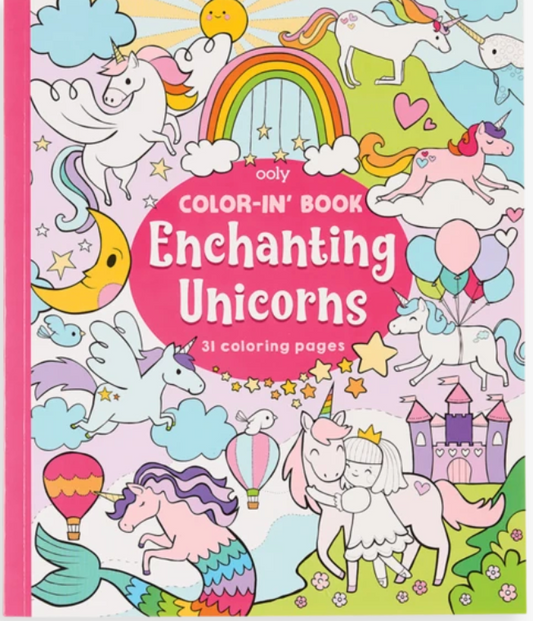 Color-In Book Enchanting Unicorns