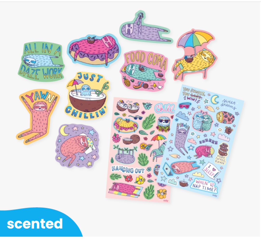 Scented Stickers Sleepy Sloths