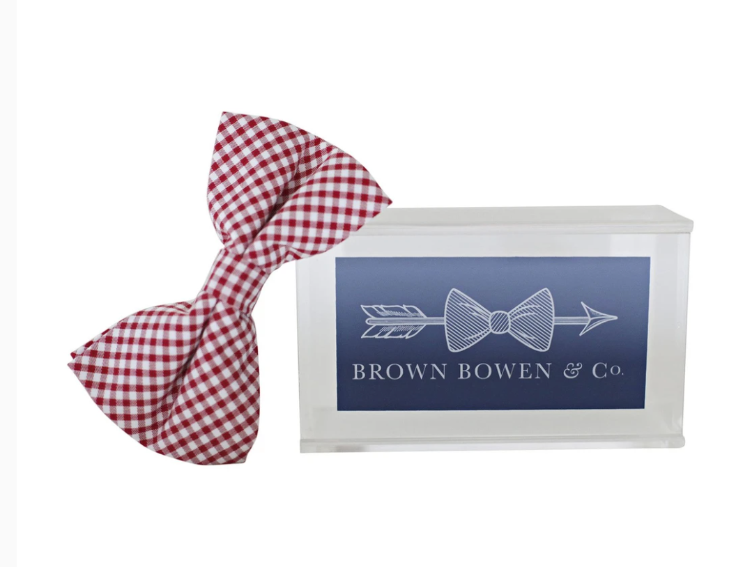 Bowentie Rutledge Red Gingham