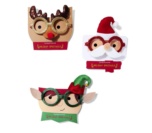 Cheer Gear Holiday Novelty Glasses