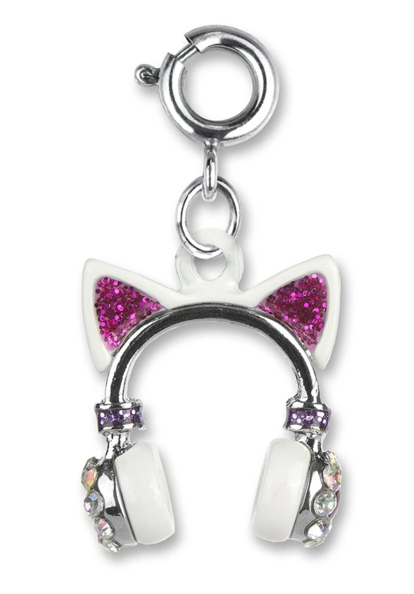 Charm - Silver Kitty Ears Headphones