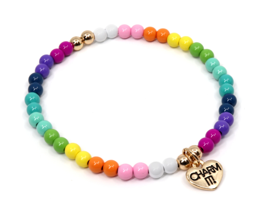 Rainbow Stretch Bead Bracelet