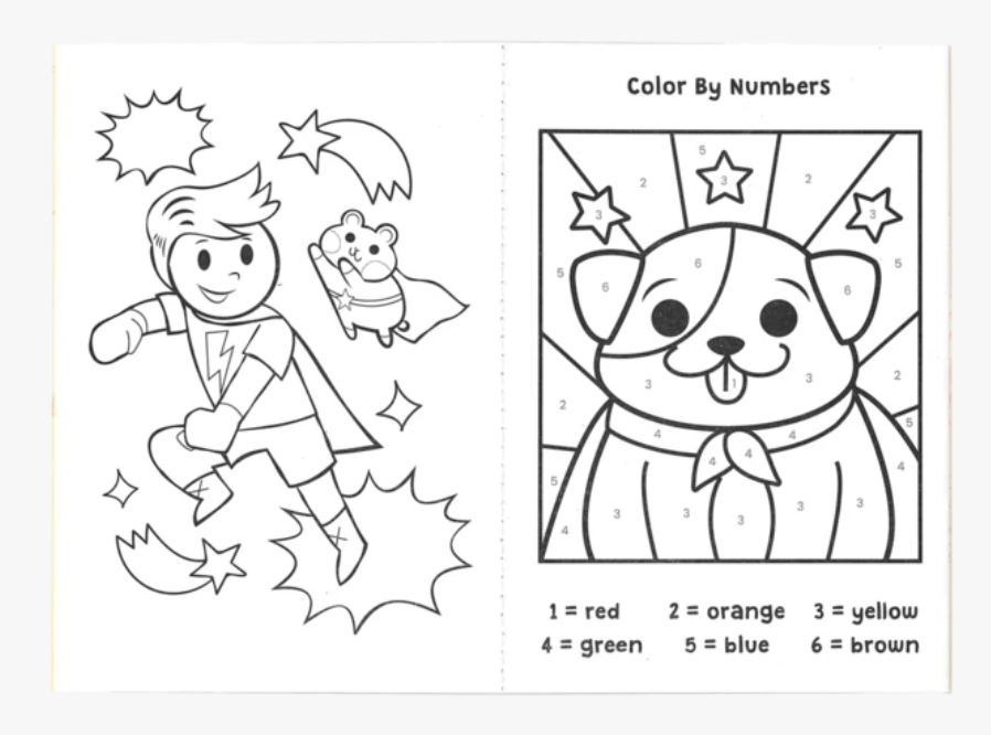 Mini Traveler Coloring Activity Kit Superkids & Pets