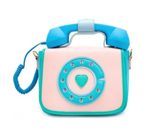 Ring Ring Phone Handbag- Mermazing Blue