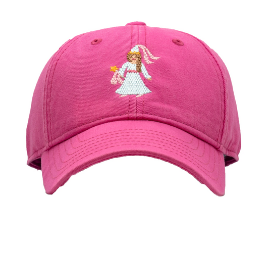 Princess on Bright Pink Baseball Hat