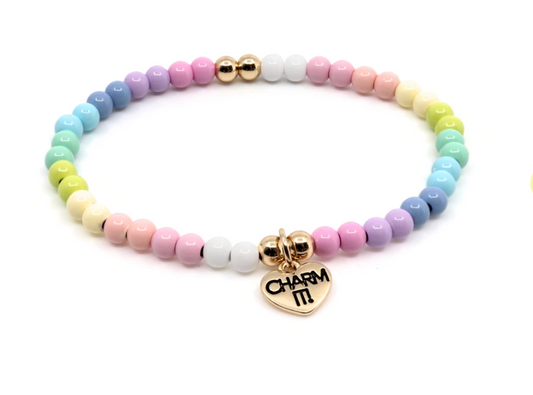 4MM Pastel Stretch Bead Bracelet