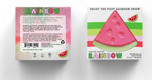 Watermelon Rainbow Show Bath Bomb