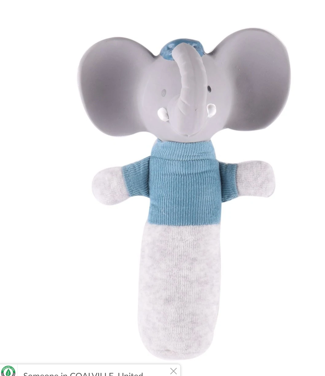 Alvin the Elephant Squeaker Toy