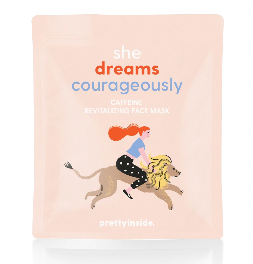 She Dreams Courageously Face Mask