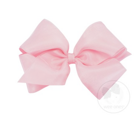 Organza Overlay Bow Medium