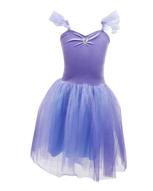 Princess Violet Velvet Dress